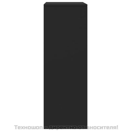 Бюфет с 6 чекмеджета, черен, 50x34x96 см, ПДЧ