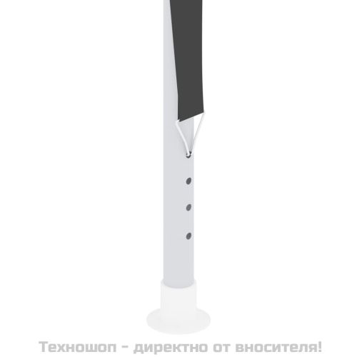 Професионална парти шатра със стени 2,5x2,5 м антрацит 90 г/м²