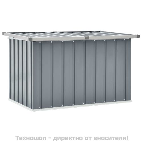 Градински сандък за съхранение, сив, 109x67x65 см