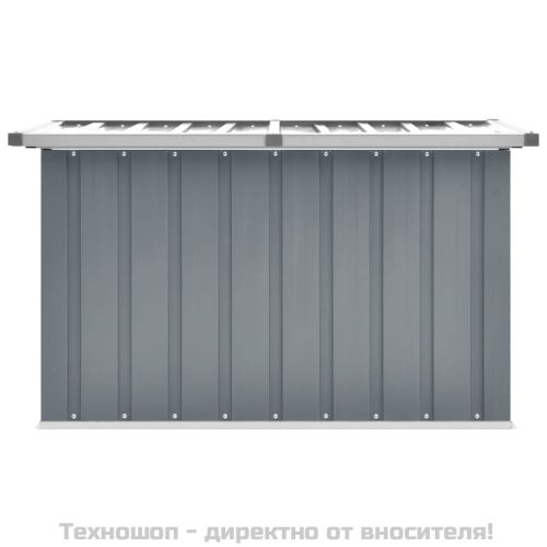 Градински сандък за съхранение, сив, 109x67x65 см