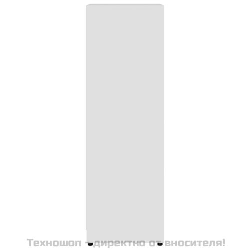 Шкаф за баня, бял, 30x30x95 см, инженерно дърво