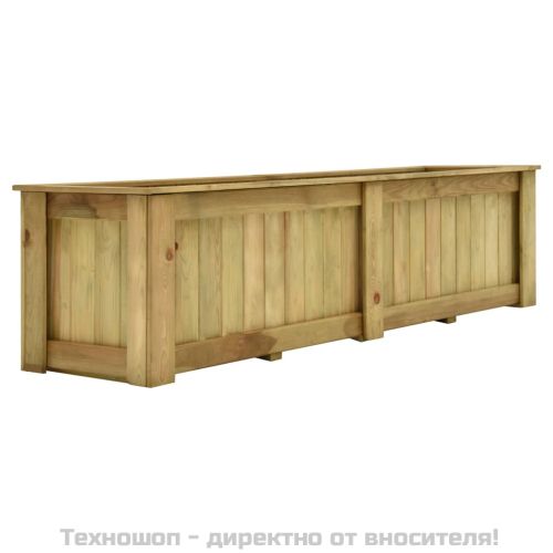 Повдигната леха, 196x50x50 см, импрегнирано борово дърво