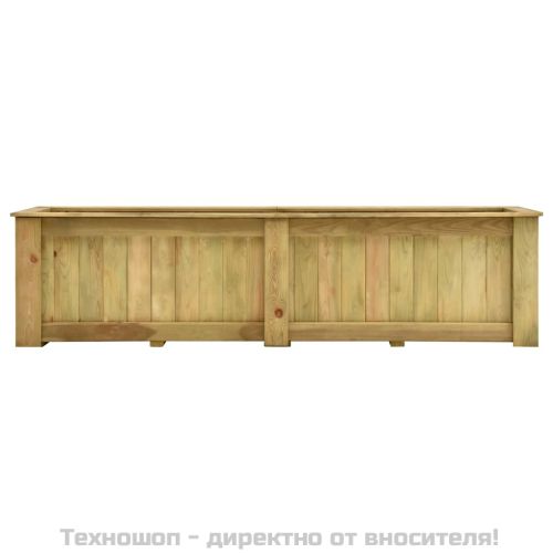 Повдигната леха, 196x50x50 см, импрегнирано борово дърво