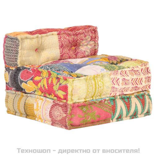 Модулен пуф, пачуърк, текстил