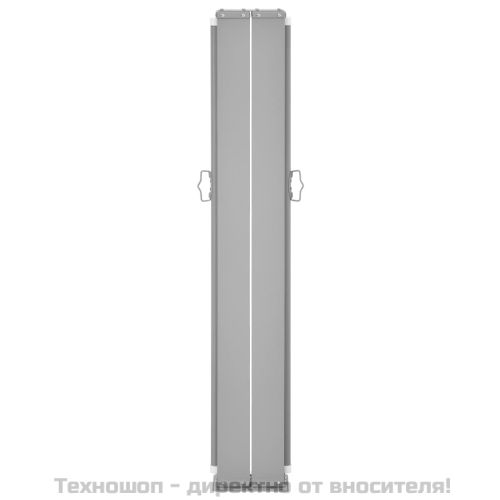 Прибираща се странична тента, черна, 100x1000 см