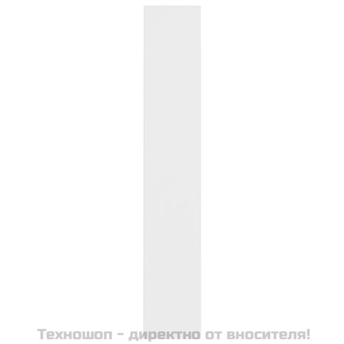 CD шкафове, 2 бр, бели, 21x16x93,5 см, ПДЧ