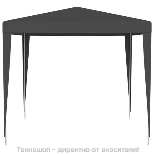 Професионална парти шатра, 2,5x2,5 м, антрацит, 90 г/м²
