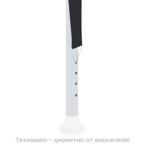 Професионална парти шатра, 2,5x2,5 м, антрацит, 90 г/м²