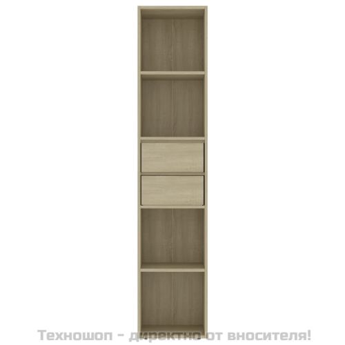Шкаф библиотека, дъб сонома, 36x30x171 см, инженерно дърво