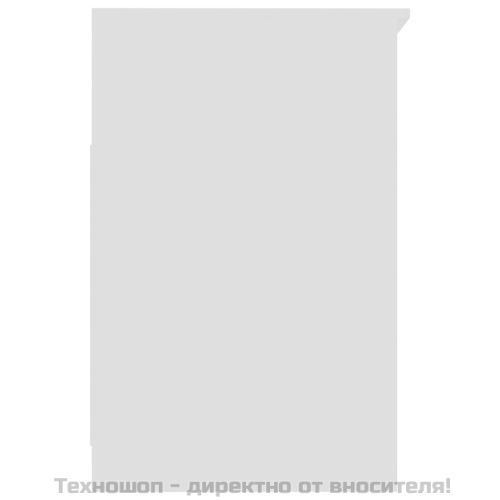 Шкаф с чекмеджета, бял, 40x50x76 см, инженерна дървесина