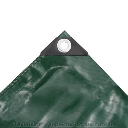 Брезентово платнище, 650 гр/м², 3x4 м, цвят зелен