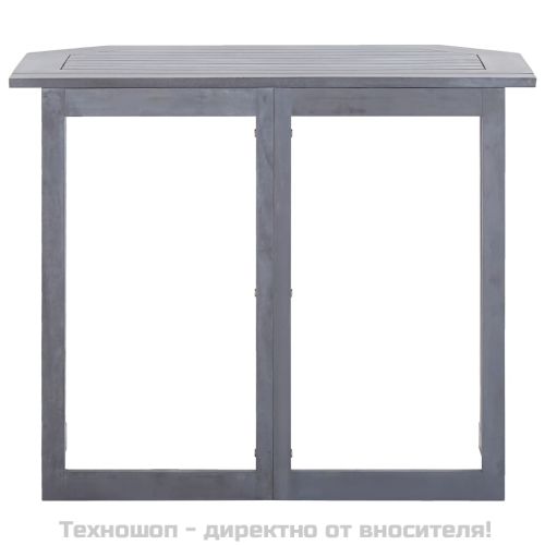 Сгъваема балконска маса, 90x50x74 см, акация масив