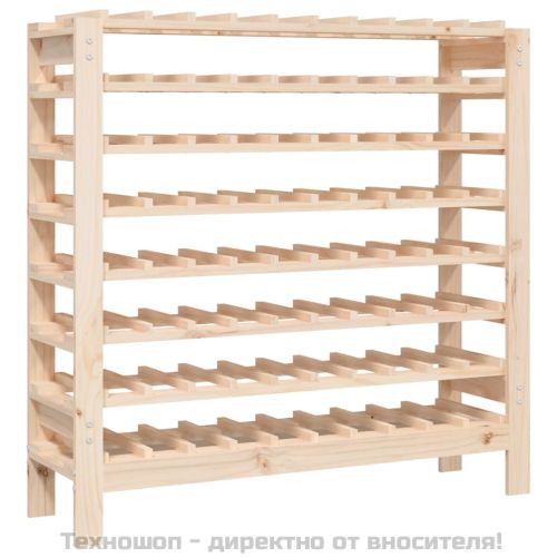 Поставка за вино 109,5x30x107,5 см масивна чамова дървесина