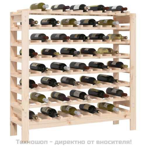 Поставка за вино 109,5x30x107,5 см масивна чамова дървесина