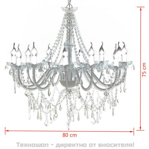 Луксозен кристален полилей с 1600 кристала