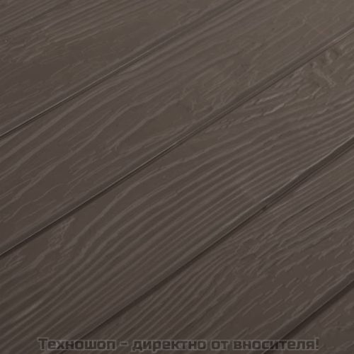 Градински сандък за съхранение, кафяв, 78x44x55 см