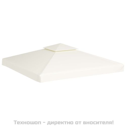 Покривало за шатра, резервно, кремаво-бяло, 310 г/м², 3х3 м