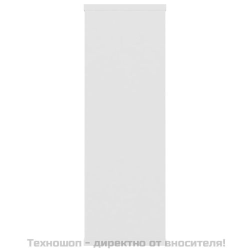 Стенни рафтове, бели, 104x20x58,5 см, инженерно дърво