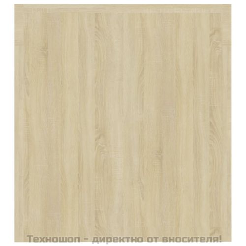 ТВ шкаф с LED осветление, сонома дъб, 140x36,5x40 см