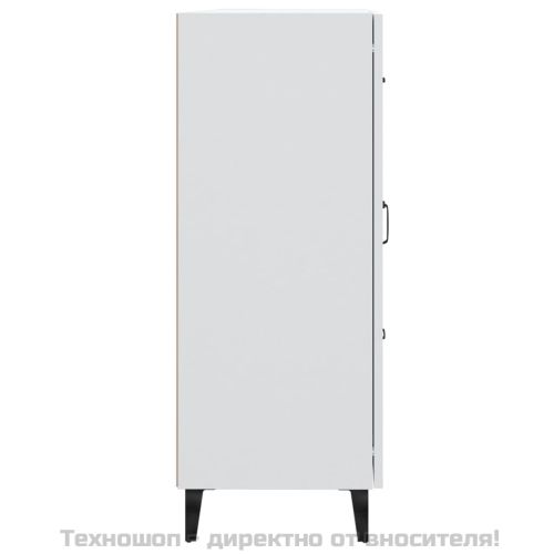 Сайдборд, бял, 69,5x34x90 см, инженерно дърво