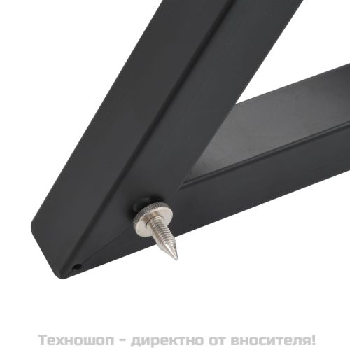 Студийни стойки за мониторни тонколони, 2 бр, черни, стомана