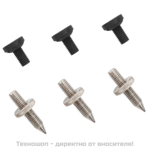 Студийни стойки за мониторни тонколони, 2 бр, черни, стомана