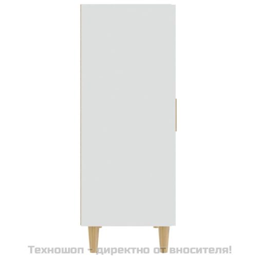 Сайдборд, бял, 70x34x90 см, инженерно дърво