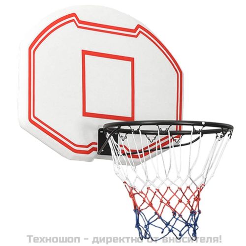 Баскетболно табло бяло 90x60x2 см полиетилен