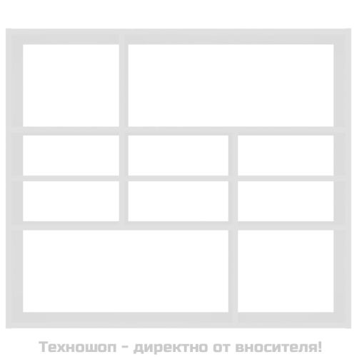 Стенен рафт, бял, 90x16x78 см, инженерно дърво