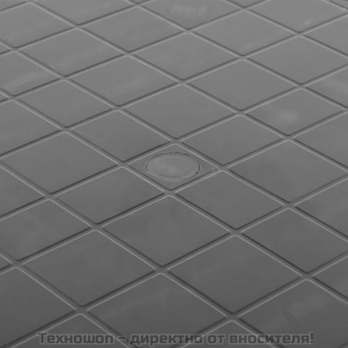 Градинска маса, антрацит, 89 см, пластмаса