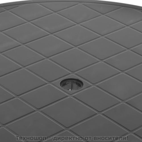 Градинска маса, антрацит, 89 см, пластмаса