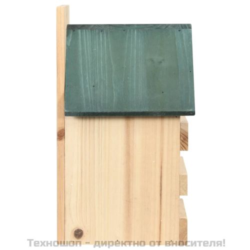 Къщи за птици, 4 бр, 23x19x33 см, чам