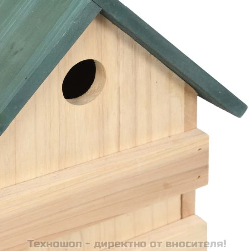 Къщи за птици, 4 бр, 23x19x33 см, чам