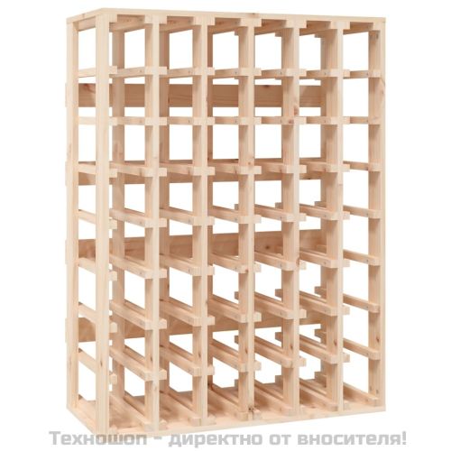 Поставка за вино 70x33x94 см масивна чамова дървесина
