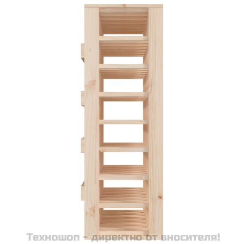 Поставка за вино 70x33x94 см масивна чамова дървесина