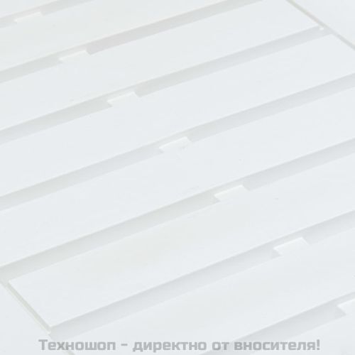 Градинска маса, бяла, 78x55x38 см, пластмаса