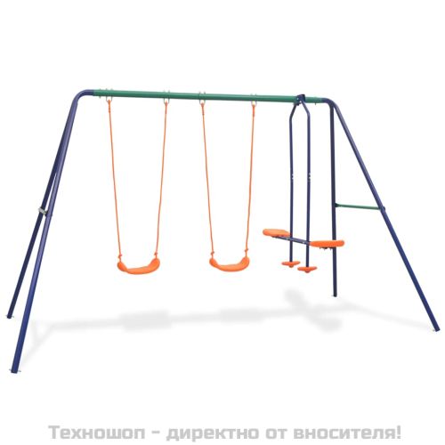 Комплект люлка с 4 оранжеви седалки