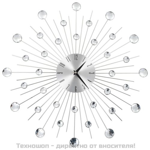 Стенен часовник с кварцов механизъм, модерен дизайн, 50 см