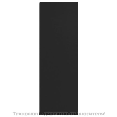 Етажерка за обувки, черна, 54x34x100,5 см, инженерно дърво