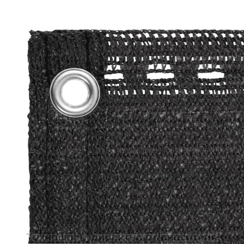 Балконски екран, HDPE, 90x400 см, антрацитно сиво