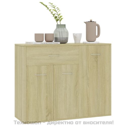 Бюфет, дъб сонома, 88x30x70 см, инженерно дърво
