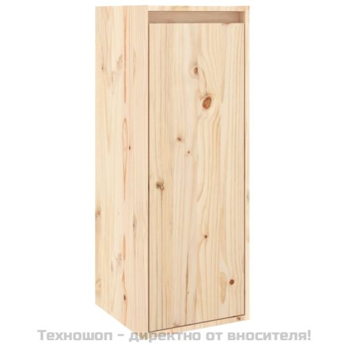 Стенни шкафове, 2 бр, 30x30x80 см, бор масив