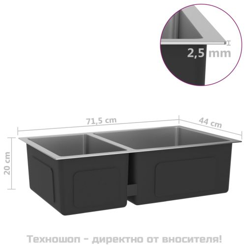Кухненска мивка, неръждаема стомана