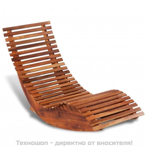 Люлеещ се шезлонг, акациево дърво