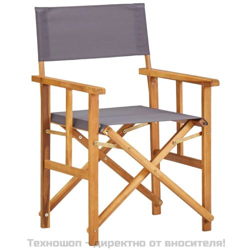 Режисьорски столове, 2 бр, акациево дърво масив