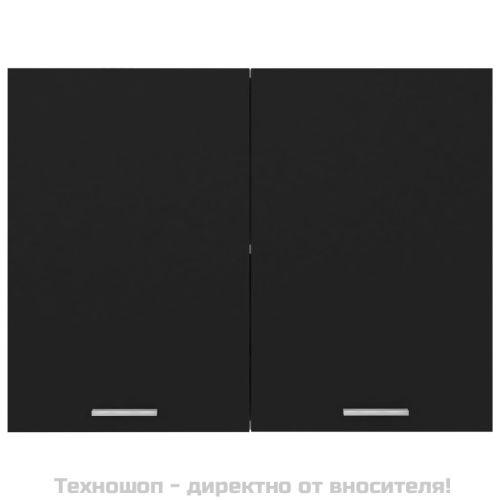 Висящ шкаф "Lyon", черен, 80x31x60 см, инженерно дърво