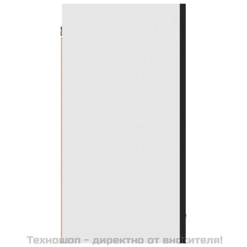 Висящ шкаф "Lyon", черен, 80x31x60 см, инженерно дърво