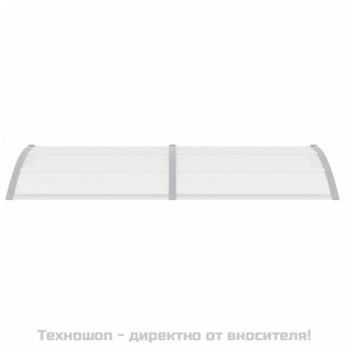 Навес за врата сив 240x100 см PC