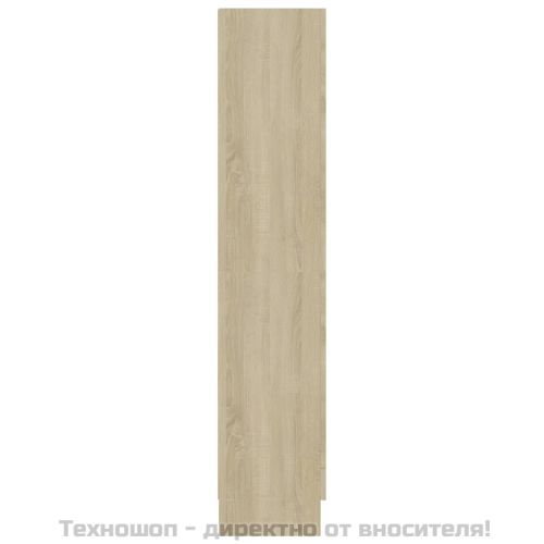 Шкаф витрина, дъб сонома, 82,5x30,5x150 см, ПДЧ