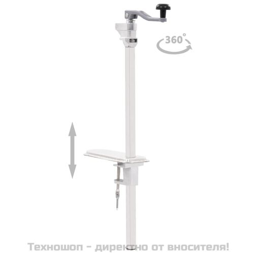 Отварачка за консерви, сребриста, 70 см, алуминий и инокс